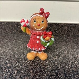Gingerbread Christmas Girl Decor